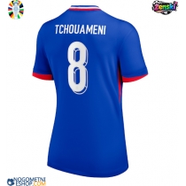 Ženski Nogometni dresi Francija Aurelien Tchouameni #8 Domači EP 2024 Kratek Rokav